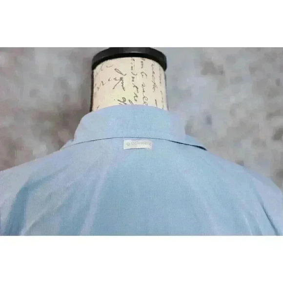 Women's Size M Columbia GRT Long Sleeve Hiking Shirt vented back Blue - Picture 9 of 14